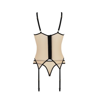 Bielizna-DENERYS CORSET beige L/XL